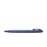 Sheaffer 9018 Reminder Lacquer Ballpoint Pen Matte Blue with Polished Black PVD Trim